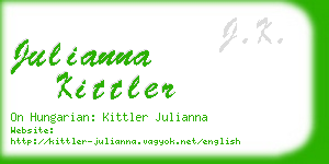 julianna kittler business card